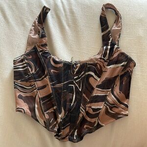 White Fox corset top